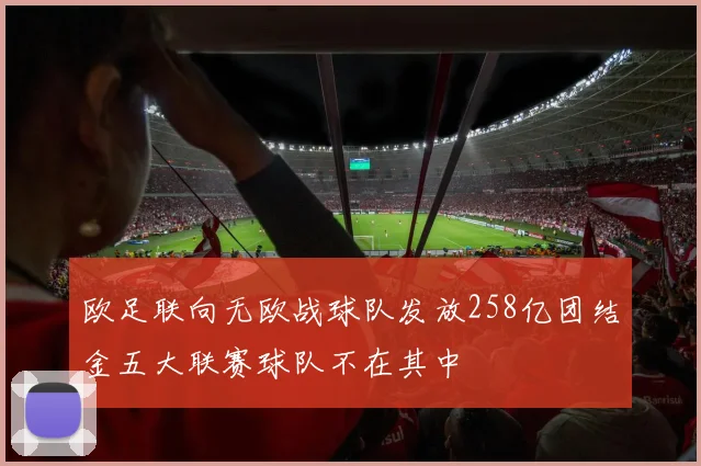 欧足联向无欧战球队发放258亿团结金五大联赛球队不在其中