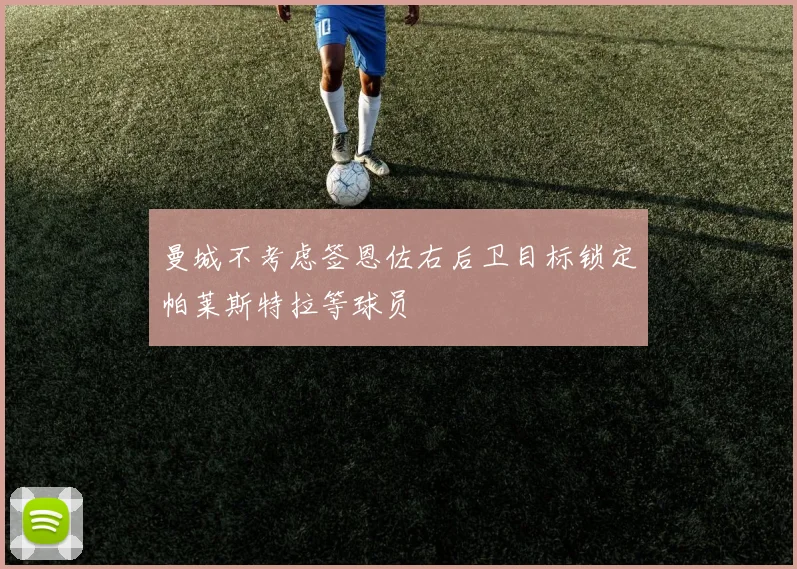 曼城不考虑签恩佐右后卫目标锁定帕莱斯特拉等球员