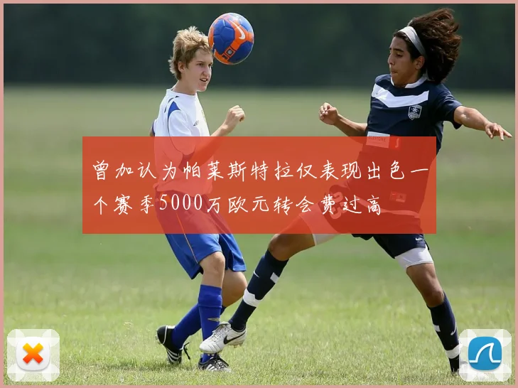 曾加认为帕莱斯特拉仅表现出色一个赛季5000万欧元转会费过高